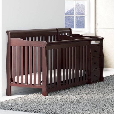 convertible crib with changer