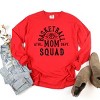 Simply Sage Market Basketball Mom Squad Garment Dyed Long Sleeve - M - Red - 3 of 4