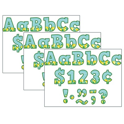 Teacher Created Resources® Lemon Zest Bold Block 4" Letters Combo Pack, 230 Per Pack, 3 Packs