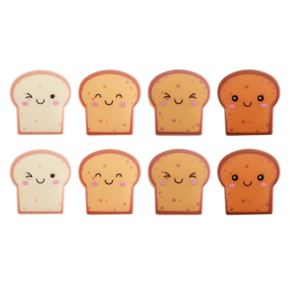 Cook With Color 8pc Toast Bag Clip Buddies