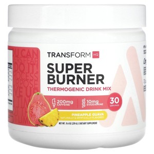 TransformHQ Super Burner, Thermogenic Drink Mix, Pineapple Guava, 9.6 oz (270 g) - 1 of 2