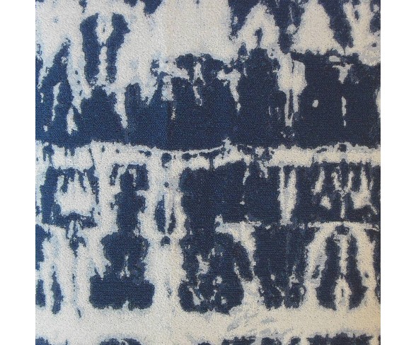 Barmer Pattern Square Throw Pillow Blue - Pillow Collection