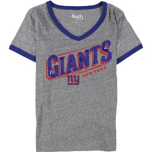 Touch by G-III Womens New York Giants Sequined Embellished T-Shirt - 1 of 2