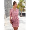 Women's Snake Print V-Neck Dress - LASCANA - 3 of 4