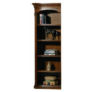 Hekman 79166 Left Pier Bookcase 7-9166 Old World Walnut Burl - 1 of 3