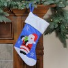 Northlight 15" Blue and Red Santa Claus with Gift Christmas Stocking - 2 of 3
