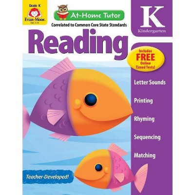 At Home Tutor Reading, Grade K - (At-Home Tutor) by  Evan-Moor Educational Publishers (Paperback)