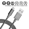 SilverStone Technology  Reversible USB-A to USB TYPE-C cable1.8meter Nylon Braided and aluminum shell Charcoal - 2 of 4