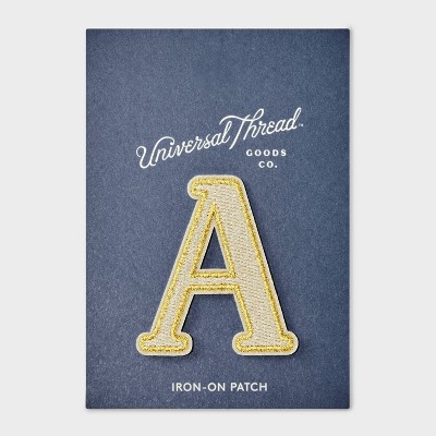 Patches Letters A - Universal Thread™ White