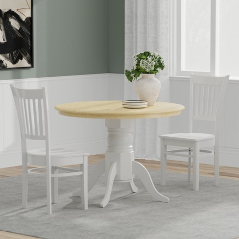 Small white best sale dinette set