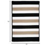 Colonial Mills Portico Braided Rug, Sharp Black 6' square, Square Shape - 2 of 2