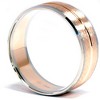 Pompeii3 Channel Brushed Wedding Band 14K Gold - 2 of 4