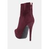 Espiree Microfiber High Heeled Ankle Women Boots - 3 of 4