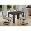 PAGED Dining Table Modern Kitchen Table Dining Room Table with Faux Wood Tabletop and Rubberwood Legs for Living Room - 2 of 4