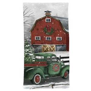 Briarwood Lane Winter Hand Towel 26x18 Christmas on the Farm For Christmas Hand Towel - 1 of 3