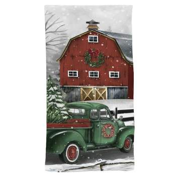 Christmas on the Farm Winter Hand Towel 26" x 18" Briarwood Lane