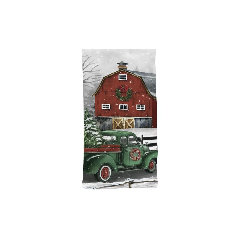 Christmas on the Farm Winter Hand Towel 26" x 18" Briarwood Lane, 1 of 4