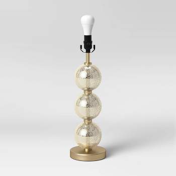 Stacked Glass Ball Table Lamp Base Brass - Threshold™