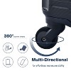 Sapphtopaz 3 Piece Luggage Sets ABS Lightweight Suitcase Luggage Carry On Suitcase with Two Hooks, Spinner Wheels, TSA Lock (20/24/28) - 4 of 4