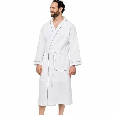Ben Kaufman Bathrobes - 100% Cotton Shawl Collar Spa Robes - Waffle Style - Plain, Pack of 1