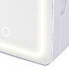 MEMOREX® 6.5-L 9-Can Beautylighted Mini Mirror Fridge in White - 4 of 4
