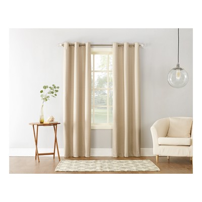 Linen Flax Thermal Blackout Grommet Curtain Panel