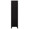 vidaXL Black Locker Cabinet-35.4"x15.7"x70.9", Steel Construction with Air Vents, Lockable Doors, and Name Tag Holder for Secure and Organized Storage - 4 of 4