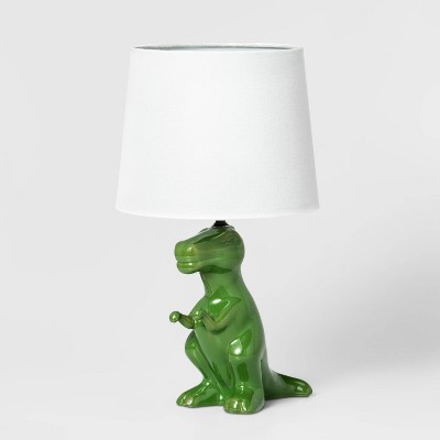 Dinosaur Kids' Table Lamp Green - Pillowfort™