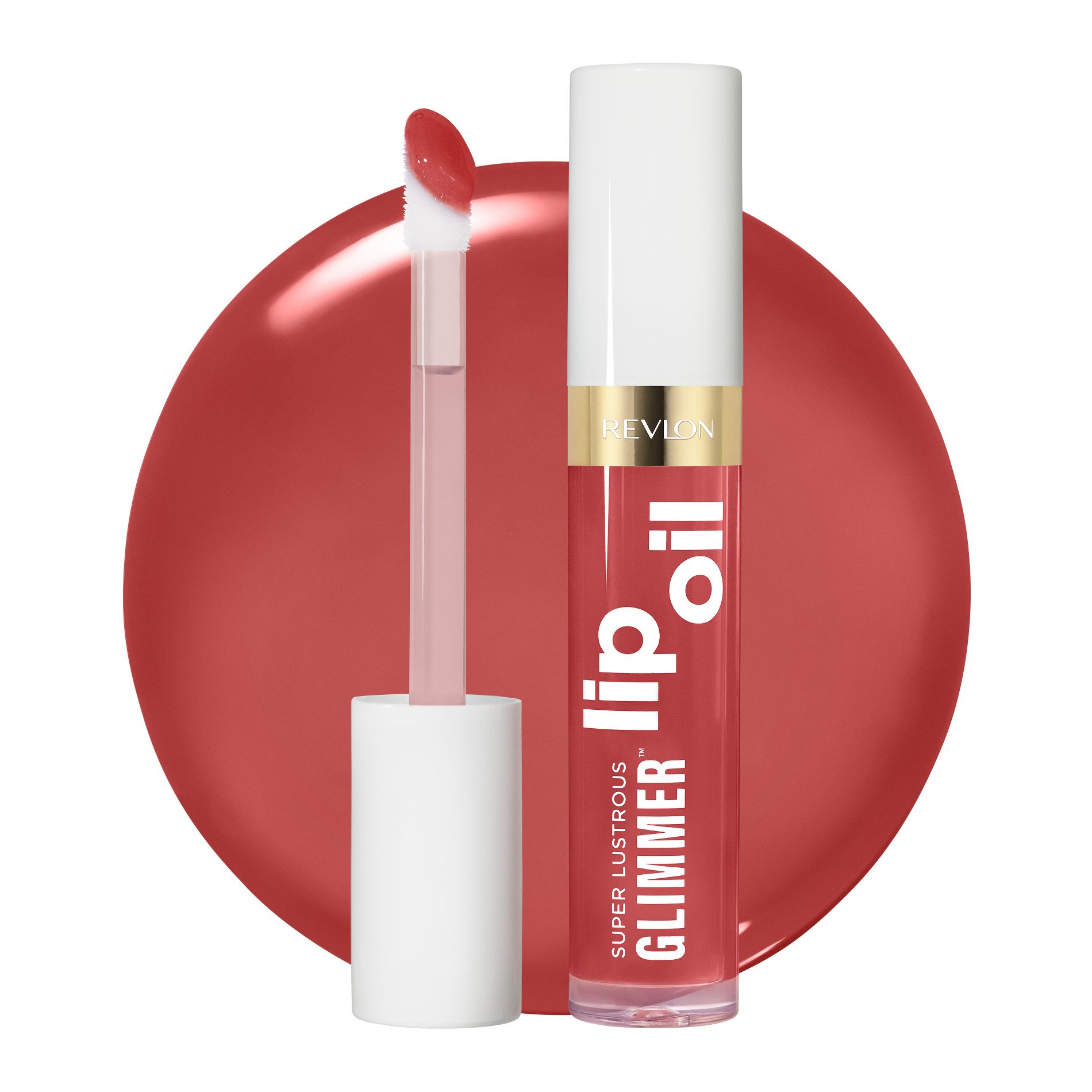 Revlon Super Lustrous Glimmer Lip Oil - Moisturizing - 008 Just Toasty - 0.13 fl oz