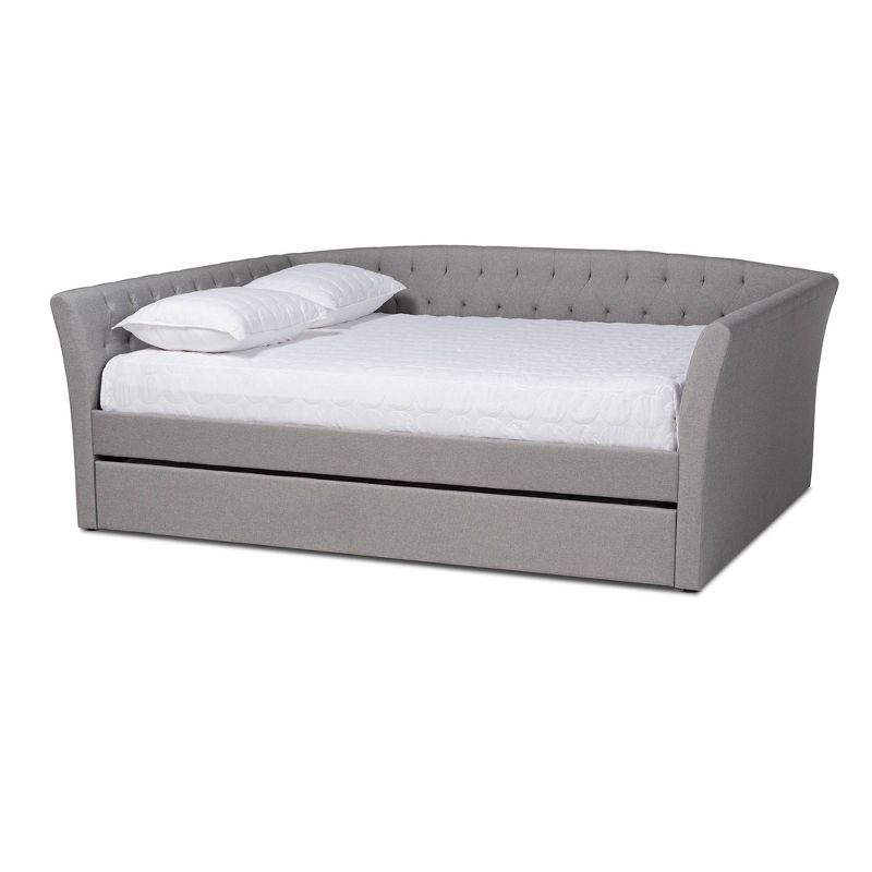 Delora Upholstered Daybed with Trundle - Baxton Studio, 1 of 13