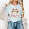 Simply Sage Market Women's Teacher Livin' The Dream Rainbow Short Sleeve Graphic Tee - 2 of 3