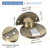 Unique Bargains Zinc Alloy Magnetic Door Stopper with Self Adhesive and Screw Mount 2 Pcs - 2 of 4