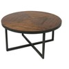 Brown Round Coffee Table - 2 of 4