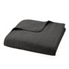 Quilted Coverlet and Shams Set Damask Square Herringbone Pattern - Becky Cameron - 3 of 4