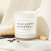 Sweet Water Decor Palo Santo Patchouli 11oz White Jar Soy Candle - 4 of 4