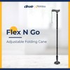 Drive Medical Flex N Go Adjustable Walking Cane with Ergonomic Handle, 3  Point Tip for Superior Balance, Collapsible for Travel, Ideal for Adults