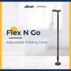 Drive Medical Flex N Go Adjustable Walking Cane with Ergonomic Handle, 3 Point Tip for Superior Balance, Collapsible for Travel, Ideal for Adults - 2 of 4