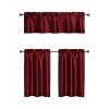 Kate Aurora Parisian Living Complete 3 Piece Lightweight Sheer Cafe Kitchen Curtain Tier & Valance Set - image 2 of 4