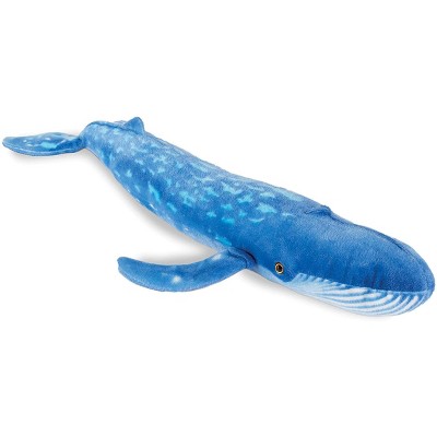 Underwraps Real Planet Blue Whale Blue 46 Inch Realistic Soft Plush