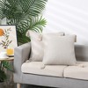 Unique Bargains Linen Fringe Pillow Covers Set with Tassel Design 2 Pcs - 3 of 4