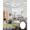 Itopfox 6 Pack LED Flush Mount Ceiling Light, 3 Color Temperature Selectable, 100W Equivalent, 15W 1500Lm for Kitchen Bathroom Bedroom Hallway - 2 of 4
