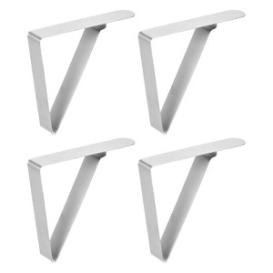 Unique Bargains 430 Stainless Steel Outdoor Restaurant Picnic Tablecloth Clips 8 Pcs - 1 of 4