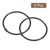 Unique Bargains Carbon Steel Loose Leaf Binder Snap Shower Curtain Rings 6 Pcs - 3 of 4