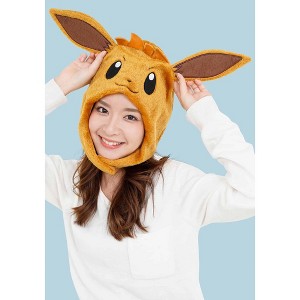 Clever Idiots Inc. Pokemon Eevee Kigurumi Costume Beanie Hat - 1 of 3