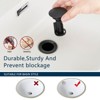 PAGED Bathroom Faucets with Deck Plate, Single Handle Bathroom Sink Faucet with Pop Up Drain and Supply Lines - 3 of 4