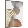 Amanti Art Composition lines and circles 2 by Vitor Costa Framed Canvas Wall Art - 3 of 4