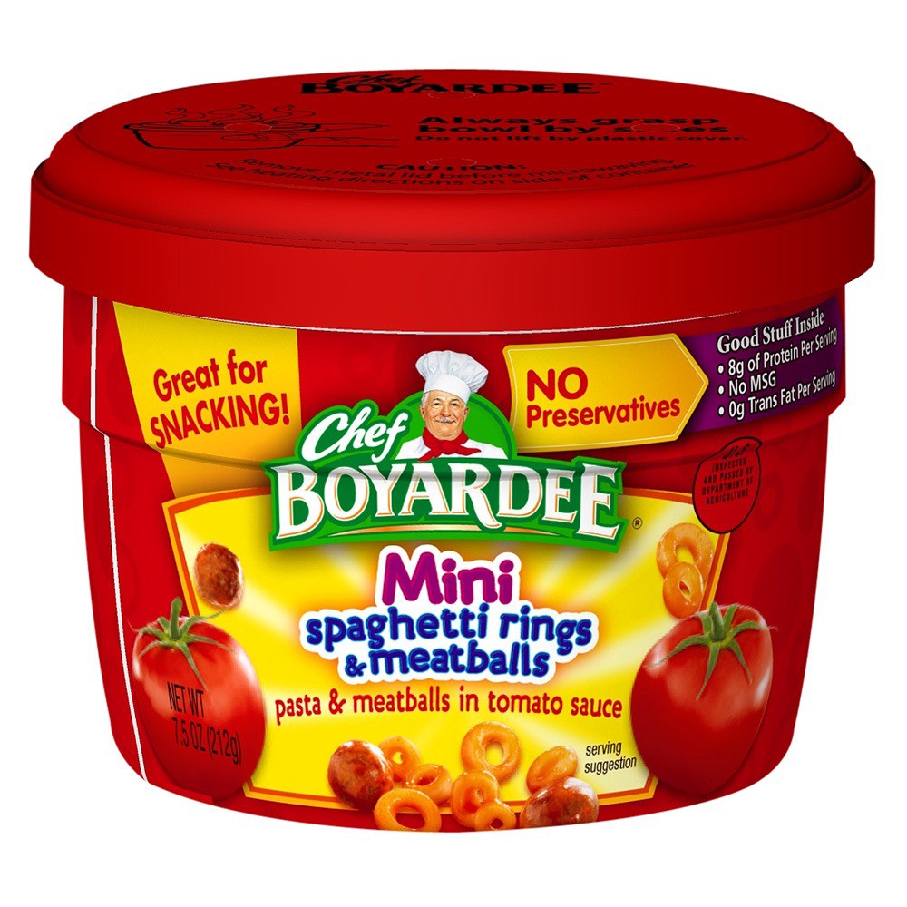 UPC 064144047079 product image for Chef Boyardee Spaghetti Rings and Meatballs Cup 7.5 oz | upcitemdb.com