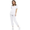 MediChic Womens 8-Pocket Scrubs Set- Mock Neck with 4-Pocket Jogger Scrub Pants - 2 of 4