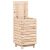 vidaXL Laundry Basket 17.3 in.x17.3 in.x29.9 in. Solid Wood Pine - 4 of 4