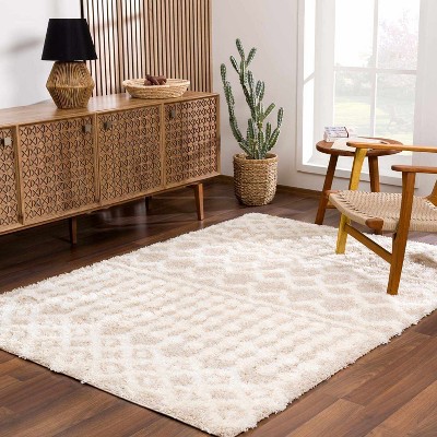 Hauteloom Prompton Cream Plush Area Rug